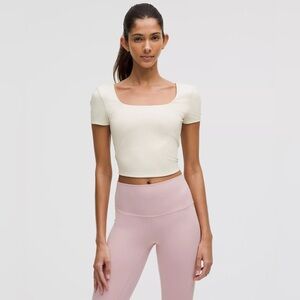 NWT Lululemon Wunder Under SmoothCover‎ Square-Neck T-Shirt 8